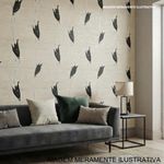 papel de parede divina commedia black flower 50x1000cm (mp)