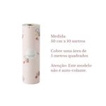 papel de parede ursinhos kawayi rosa claro 50x1000cm (mp)