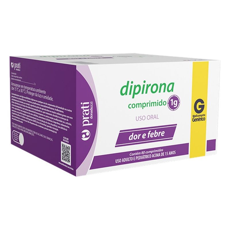 dipirona 1g 80 comprimidos prati donaduzzi