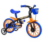 bicicleta infantil nathor hot wheels 2 aro 12