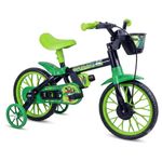 bicicleta infantil nathor black aro 12 verde