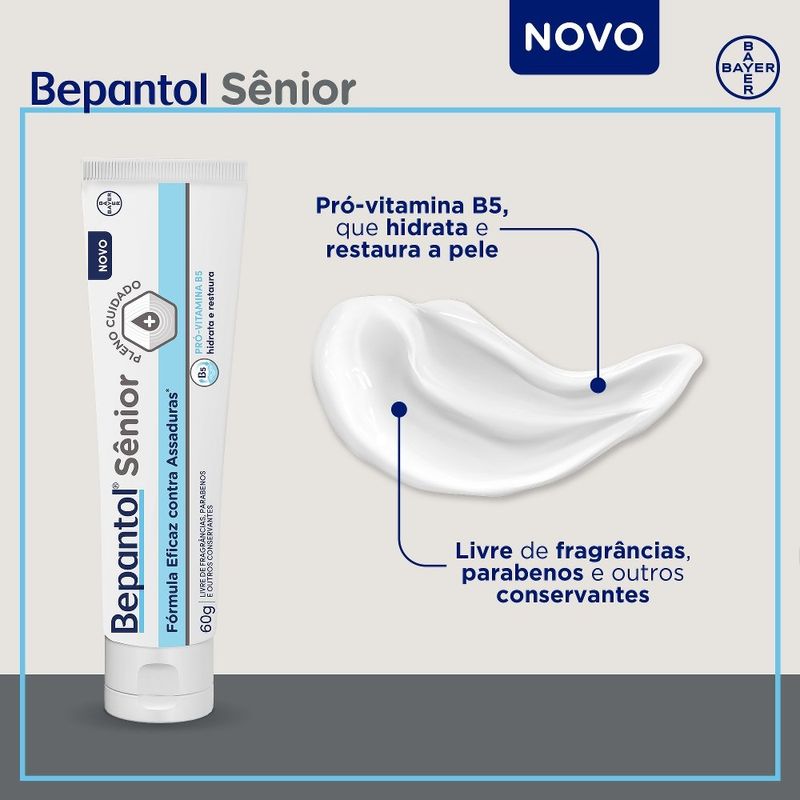 creme preventivo para assaduras bepantol sênior 60g