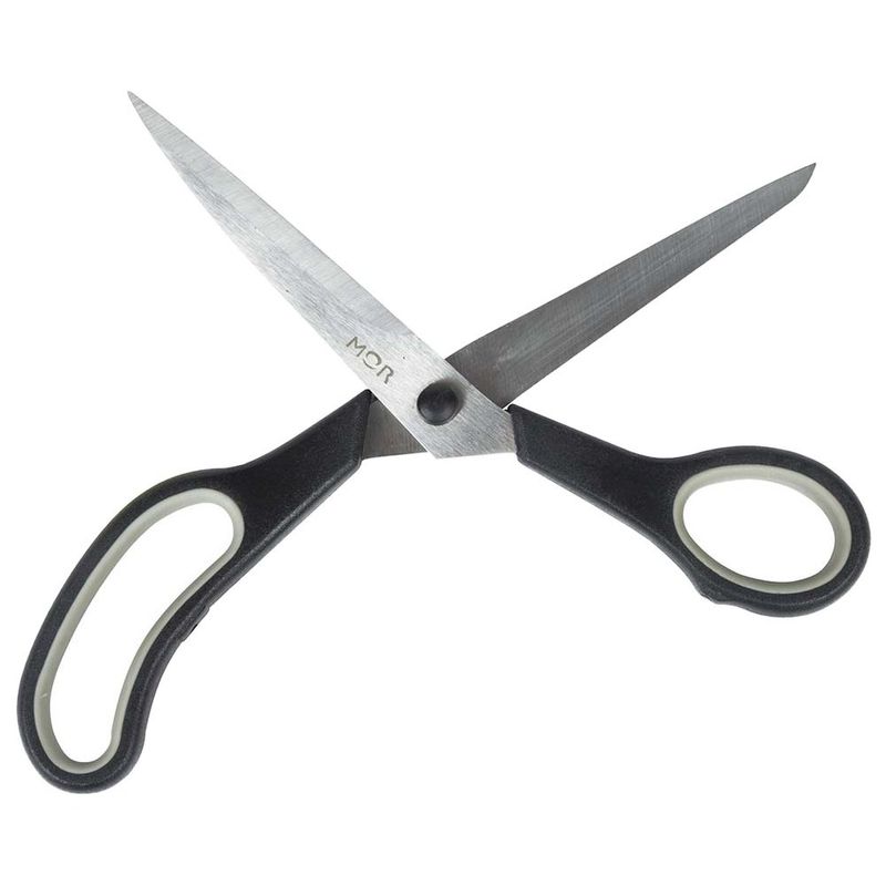 conjunto 2 peças tesoura mor aço inoxidável 8541 preto