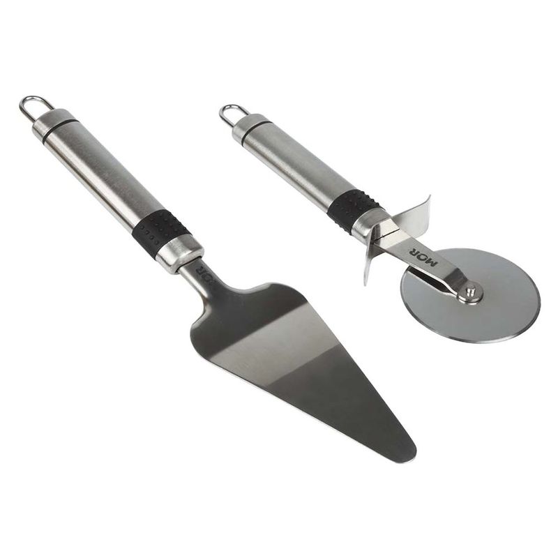 conjunto 2 peças pizza mor 3325 inox