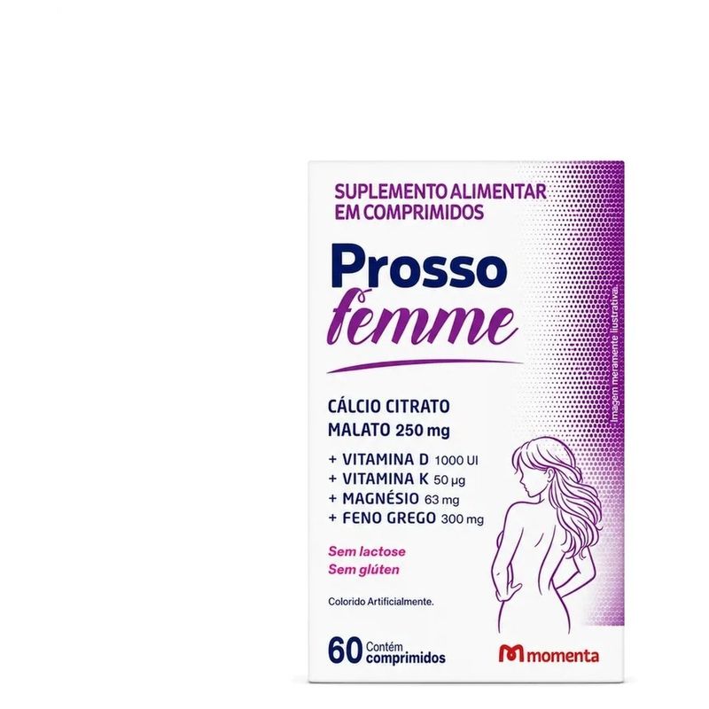 prosso femme 60 comprimidos suplemento alimentar momenta