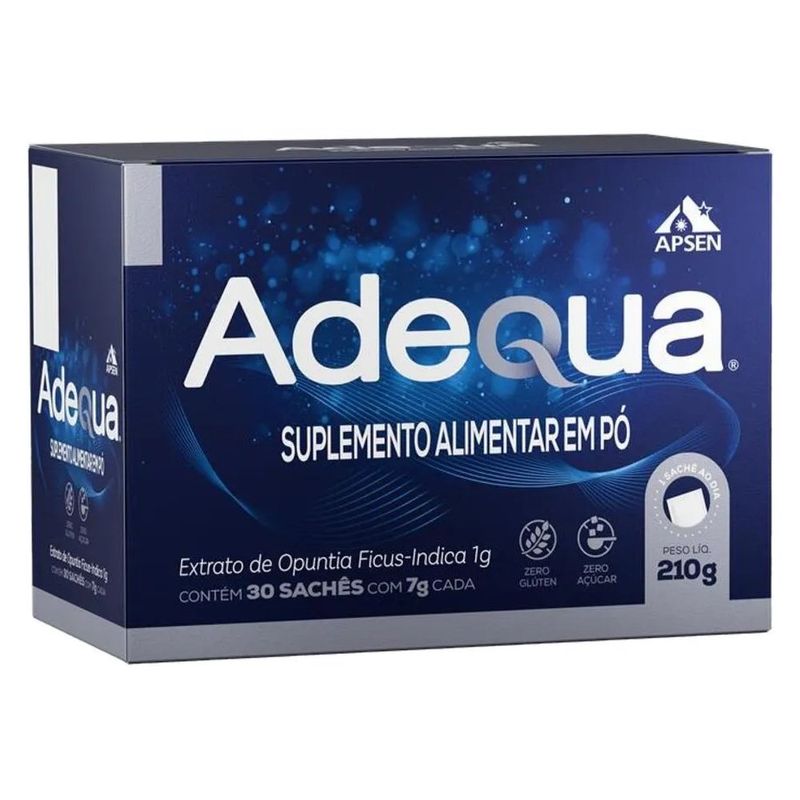adequa 1000mg extrato de opuntia ficus-indica 30 sachês com 7g cada apsen