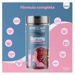 imecap hair gummy 30 gomas sabor frutas vermelhas fqm