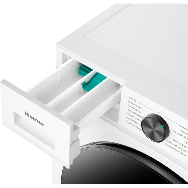 lava e seca hisense lavagem 11kg e secagem 7kg 1i branco wd1i1141bw1 (id)