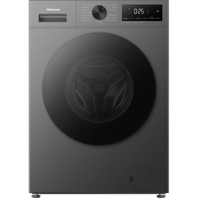 lava e seca hisense lavagem 11kg e secagem 7kg 1i titânio wd1i1141bt1 (id)