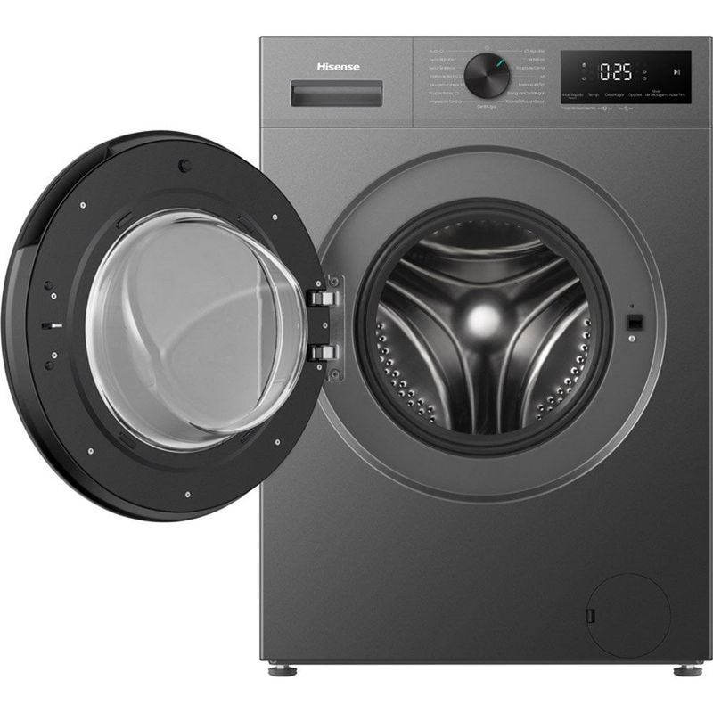 lava e seca hisense lavagem 11kg e secagem 7kg 1i titânio wd1i1141bt1 (id)