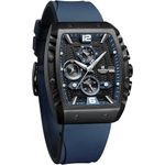 relógio masculino naviforce analógico azul/preto nf8025-bbebe a-bi