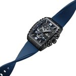 relógio masculino naviforce analógico azul/preto nf8025-bbebe a-bi