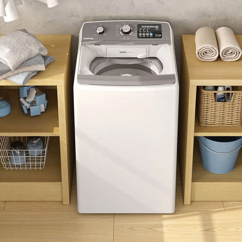 lavadora 14kg colomarq automática 127v branco lca14
