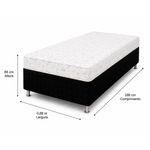 cama box solteiro conjugada marjom iara comfort d28 58x188x88cm (mp)