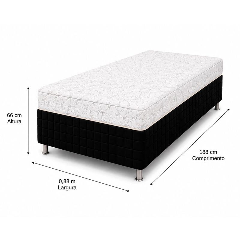 cama box solteiro conjugada marjom iara comfort d28 58x188x88cm (mp)