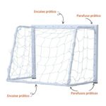 mini trave de futebol free action profissional 90x60x40cm (mp)