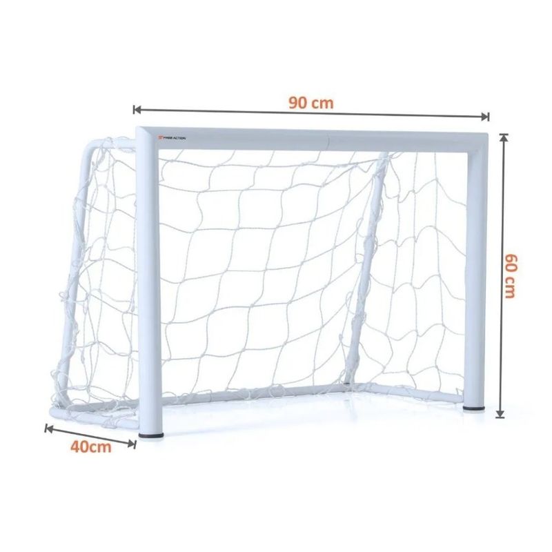 mini trave de futebol free action profissional 90x60x40cm (mp)