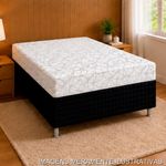 cama box casal conjugada marjom iara comfort d28 58x188x138cm (mp)