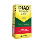 diad 0,75mg cx 2 comp levonorgestrel cimed similar