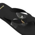 chinelo masculino n°43/44 reserva pica pau wave preto dourado (mp)