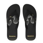 chinelo masculino n°39/40 reserva pica pau wave preto dourado (mp)