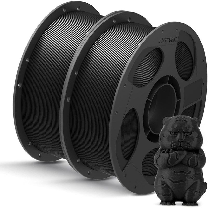filamento pla anycubic 1,75mm 2kg preto a-bi