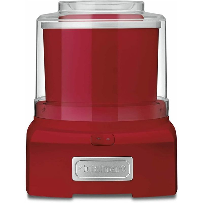 máquina de sorvete ice-21rp1 com isolamento duplo 1,5l cuisinart vermelho a-bi