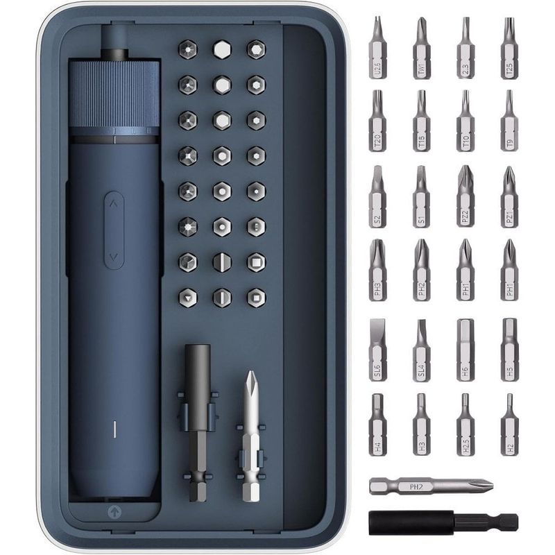 chave fenda elétrica 25 peças hoto azul a-bi
