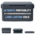 cooler dobrável coleman 33l cinza a-bi