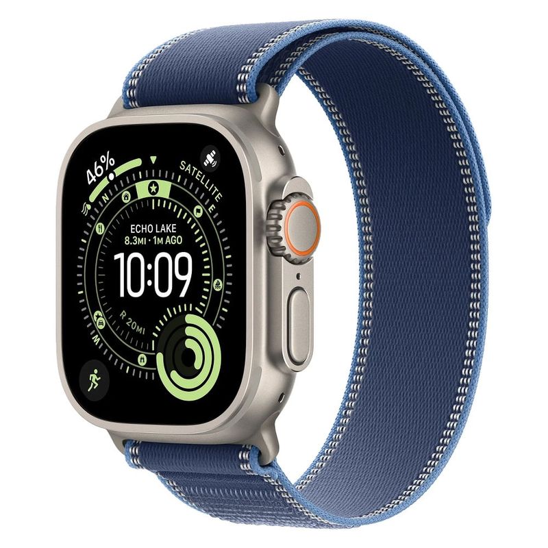 apple watch ultra 3 gps+cellular 49mm titânio azul-claro at-bi