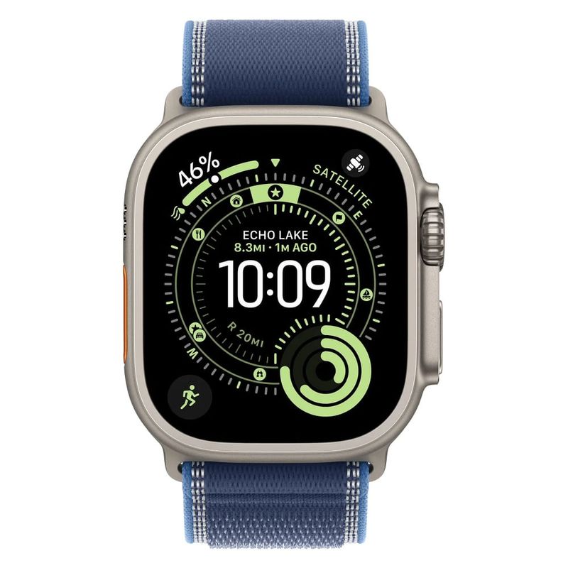 apple watch ultra 3 gps+cellular 49mm titânio azul-claro at-bi
