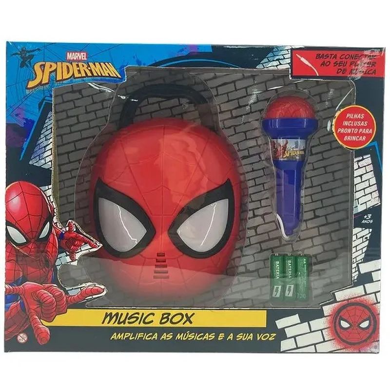 karaokê spider-man boombox candide 58080