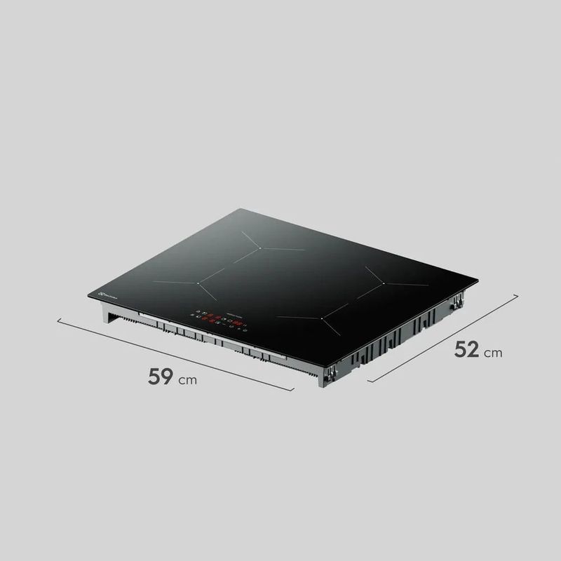 cooktop de indução 4 bocas electrolux efficient preto ie4tw