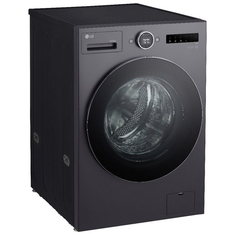 lava e seca 18kg lg smart com aidd 2.0 127v inox wd18gnts6b