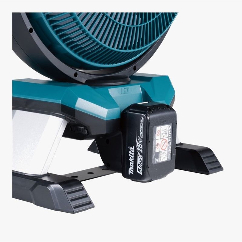 ventilador makita 330mm a bateria 1 bateria 18v 5ah bl1850b e 1 carregador bivolt dc18rc azul dcf301z