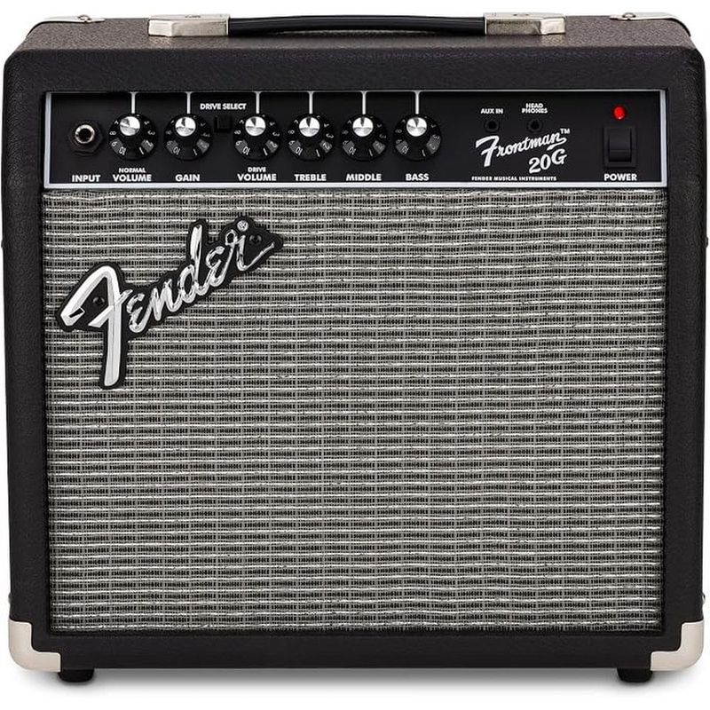 amplificador para guitarra 20w fender frontman preto a-bi
