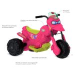 moto elétrica infantil bandeirante xt3 6v rosa 2705