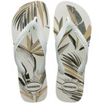 sandália havaianas aloha branco verde olive 39-40