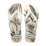 sandália havaianas aloha branco verde olive 41-42