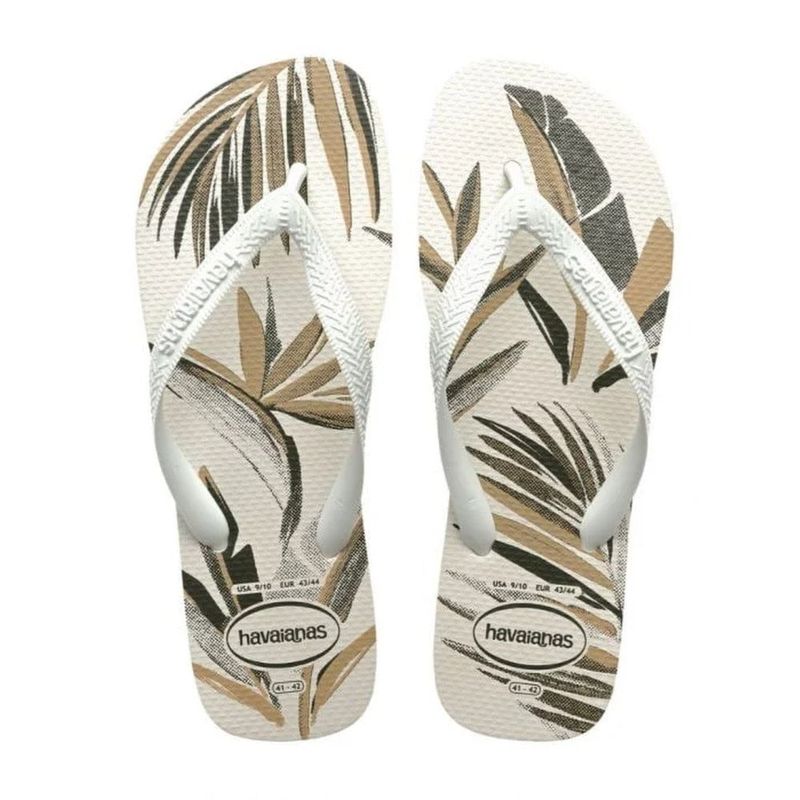sandália havaianas aloha branco verde olive 41-42