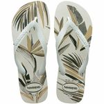 sandália havaianas aloha branco verde olive 43-44