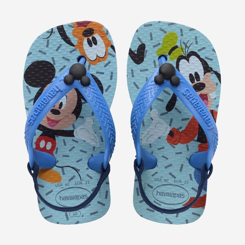 sandália havaianas baby disney cl azul brilhante 22