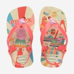 sandália havaianas baby peppa pig buttercr coral 19