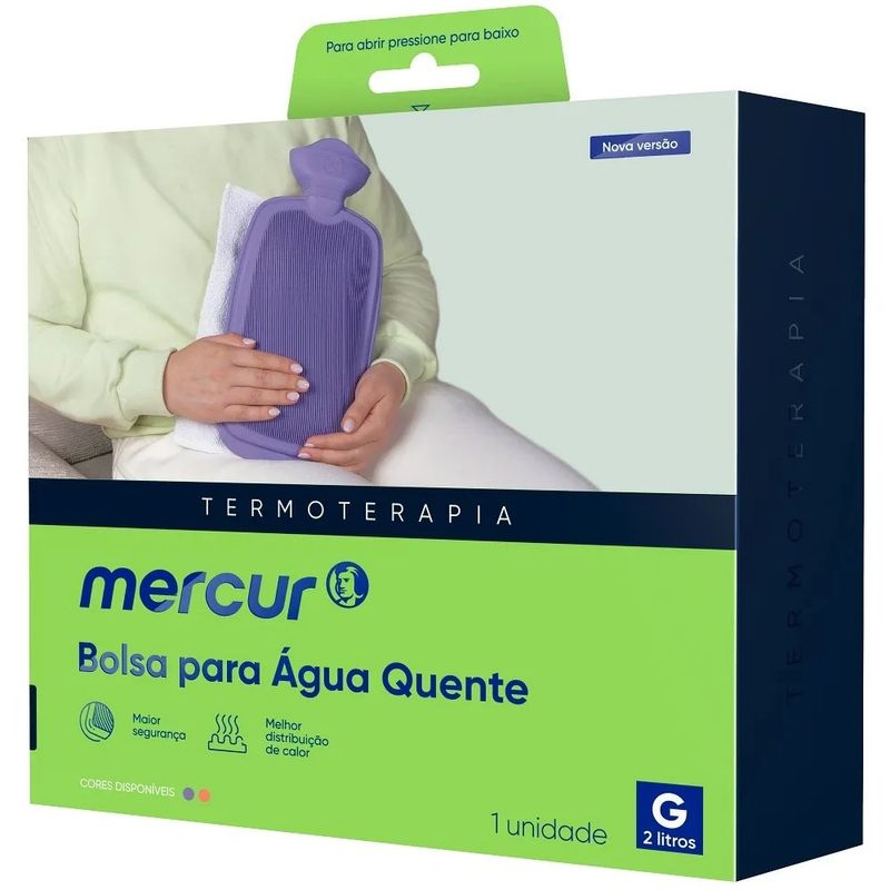 bolsa para água quente termoterapia mercur lilas g 2l 1 unidade