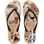 sandália havaianas slim pets dourado 33-34