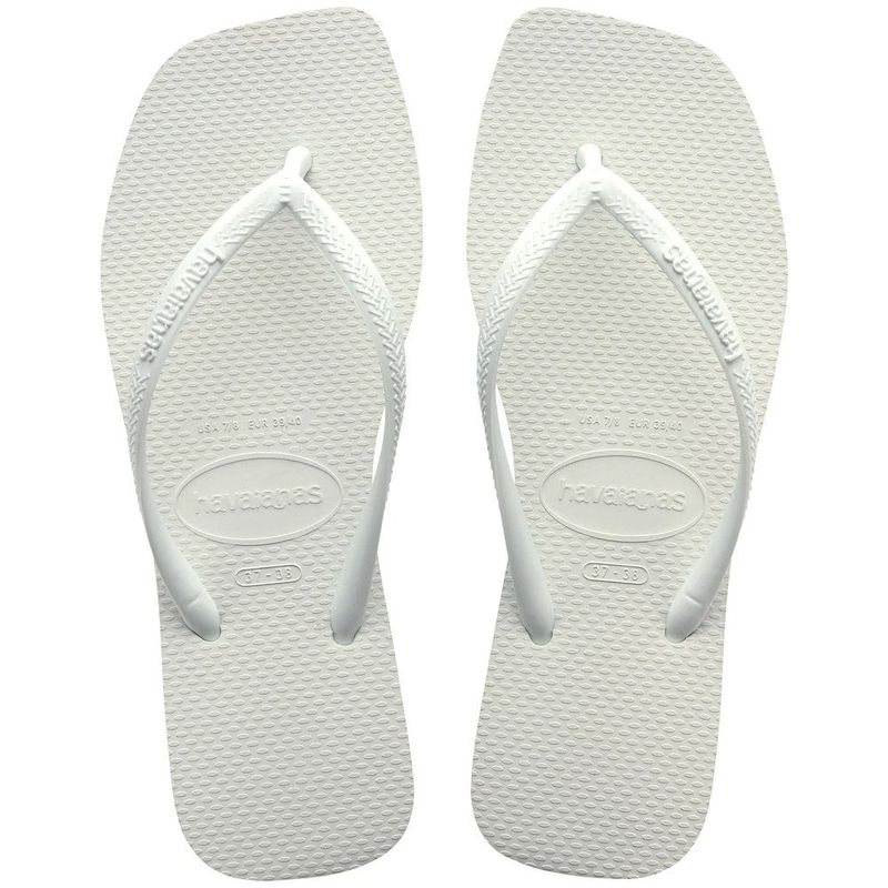 sandália havaianas slim square branco 33-34
