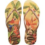 sandália havaianas slim tropical amarelo cajá 33-34 vr