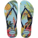 sandália havaianas slim tropical azul 35-36 vr