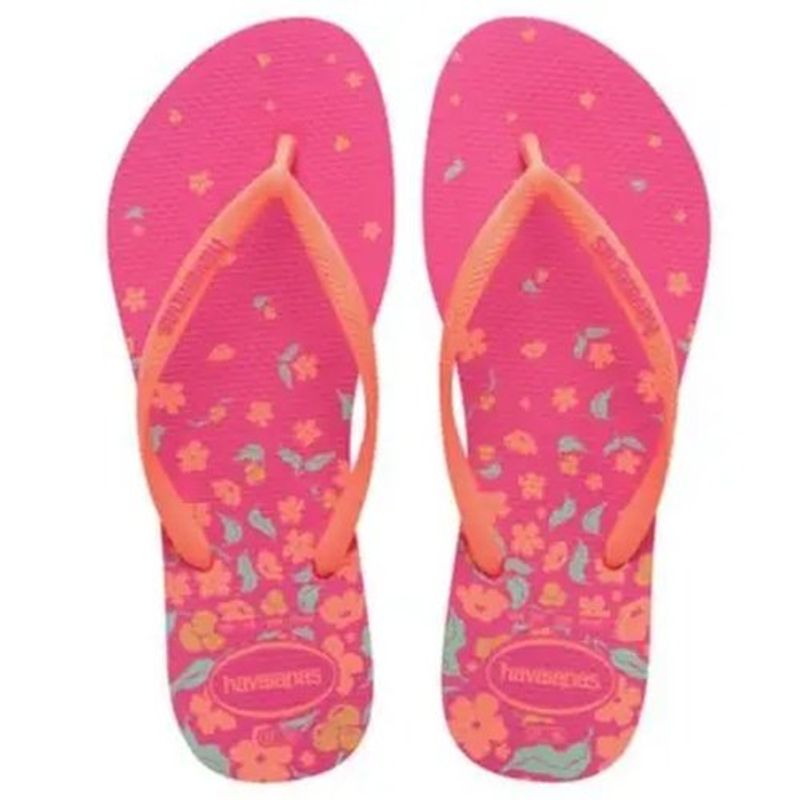 sandália havaianas slim visuals rosa flux 39-40 exc
