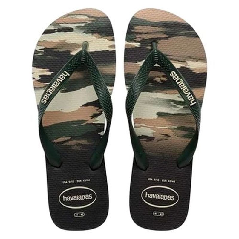sandália havaianas top camu verde olive 43-44 exc
